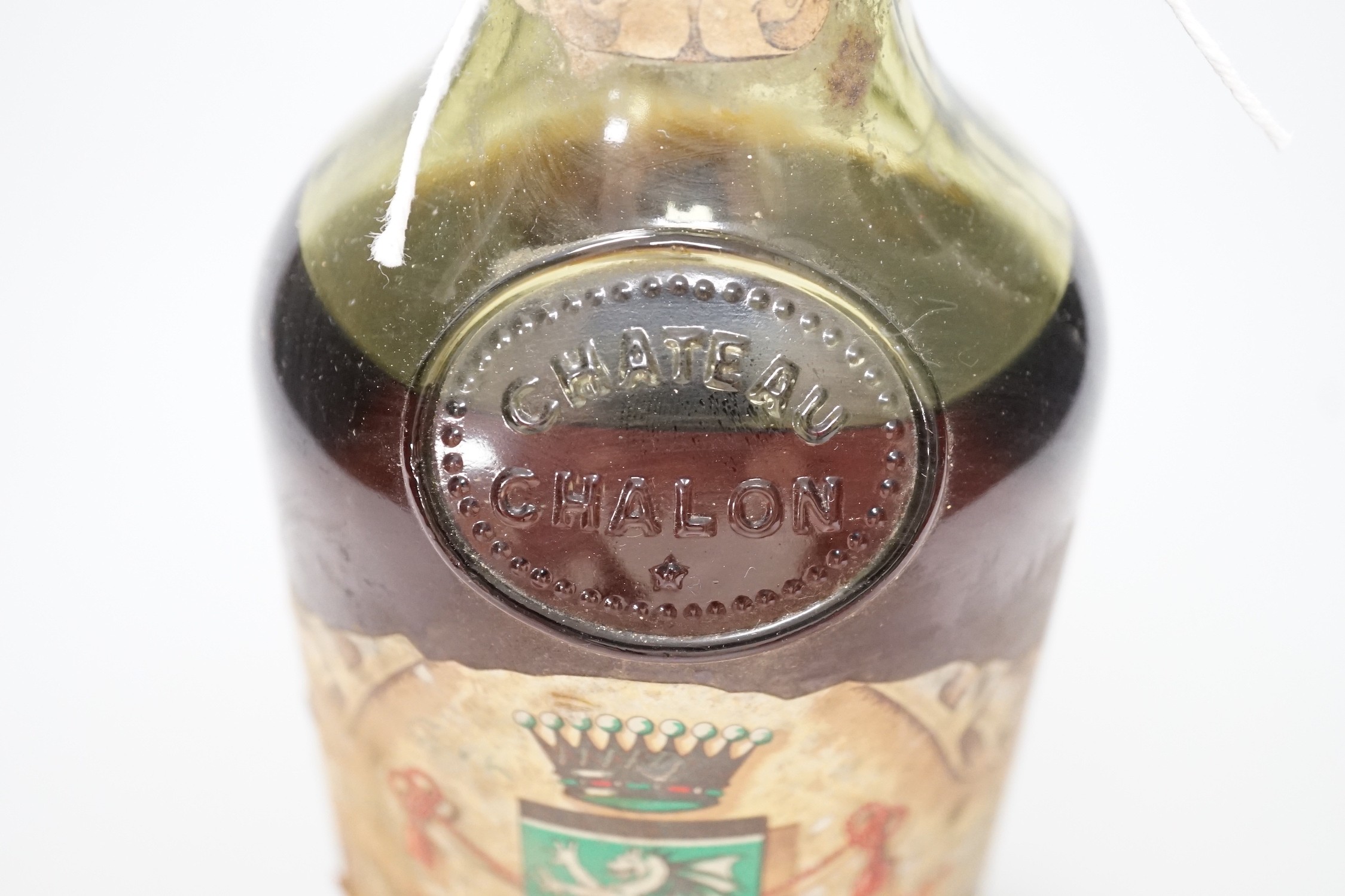 A bottle of 1961 Henri Maire Chateau-Chalon